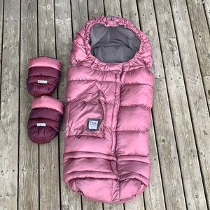 7 A.M Enfant Stroller Blanket 212 evolution and stroller mittens “Warmmuffs”